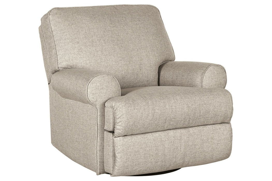 Ferncliff Sepia Swivel Glider Recliner - Lara Furniture