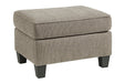 Shewsbury Pewter Ottoman - Lara Furniture