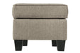 Shewsbury Pewter Ottoman - Lara Furniture