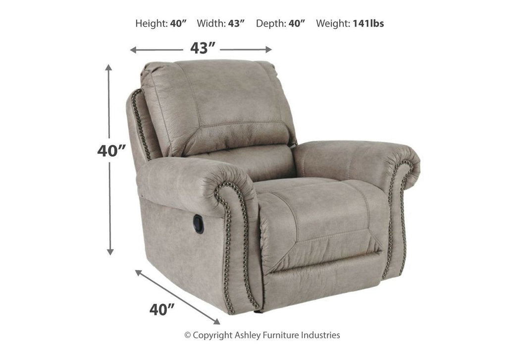 Olsberg Steel Recliner - Lara Furniture