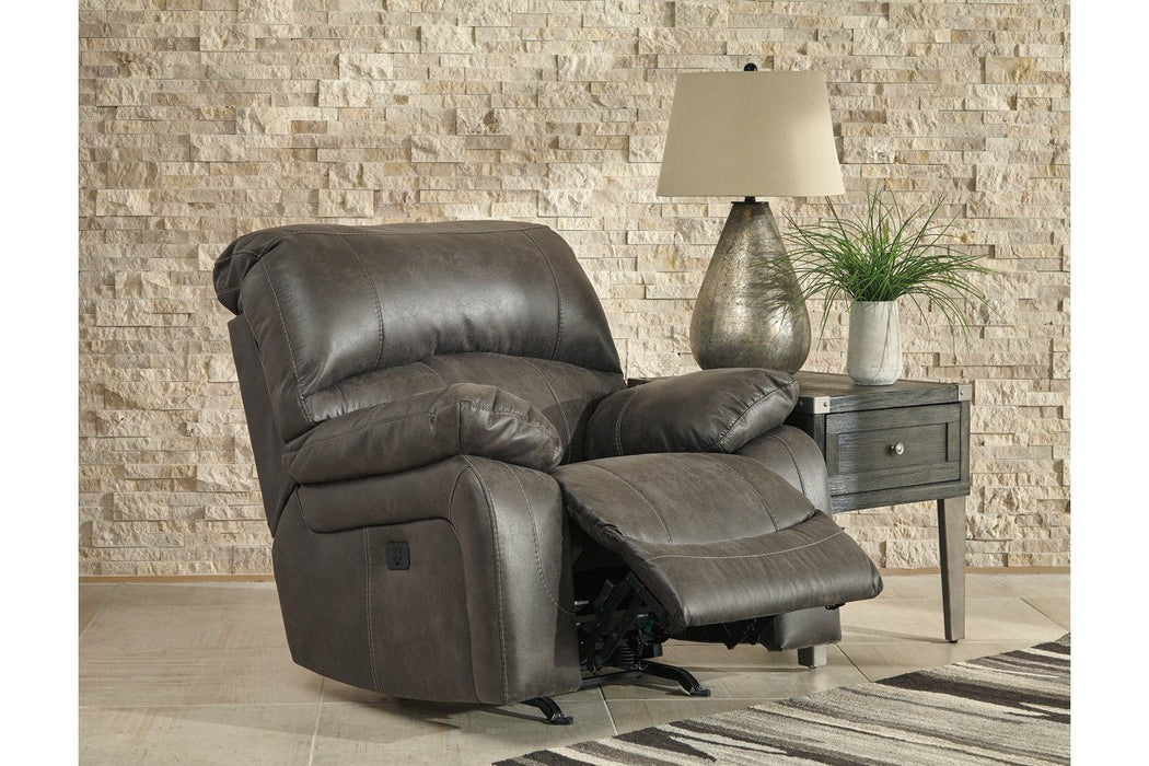 Dunwell Steel Power Recliner - Lara Furniture