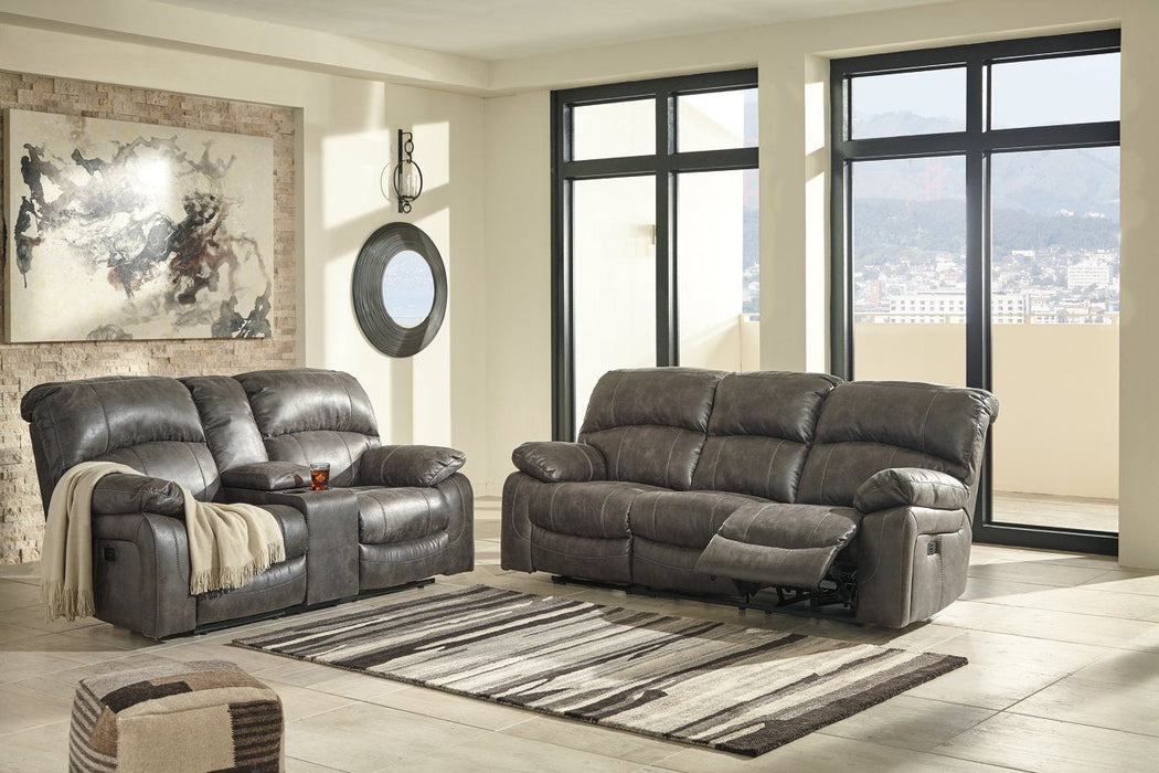 Dunwell Steel Power Reclining Sofa - Lara Furniture