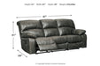 Dunwell Steel Power Reclining Sofa - Lara Furniture