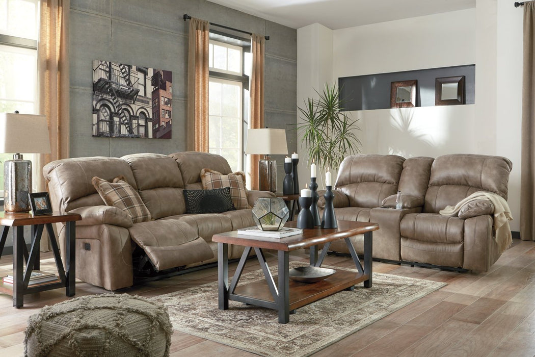 Dunwell Driftwood Power Reclining Sofa - Lara Furniture