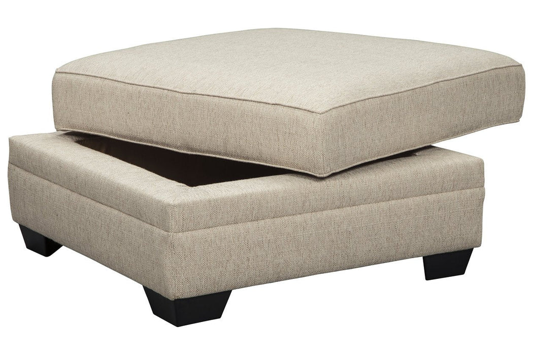 Luxora Bisque Ottoman With Storage - Lara Furniture