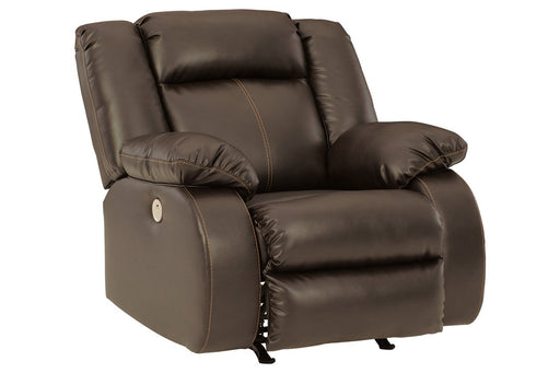 Denoron Chocolate Power Recliner - Lara Furniture