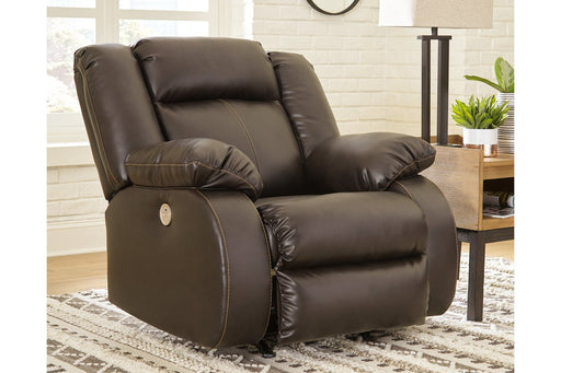 Denoron Chocolate Power Recliner - Lara Furniture