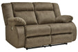 Burkner Mocha Power Reclining Loveseat - Lara Furniture