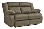 Burkner Mocha Power Reclining Loveseat - Lara Furniture