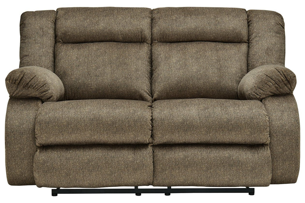 Burkner Mocha Power Reclining Loveseat - Lara Furniture