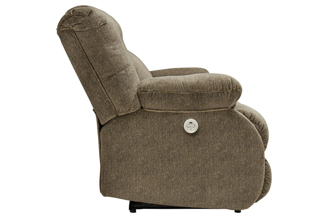 Burkner Mocha Power Reclining Loveseat - Lara Furniture