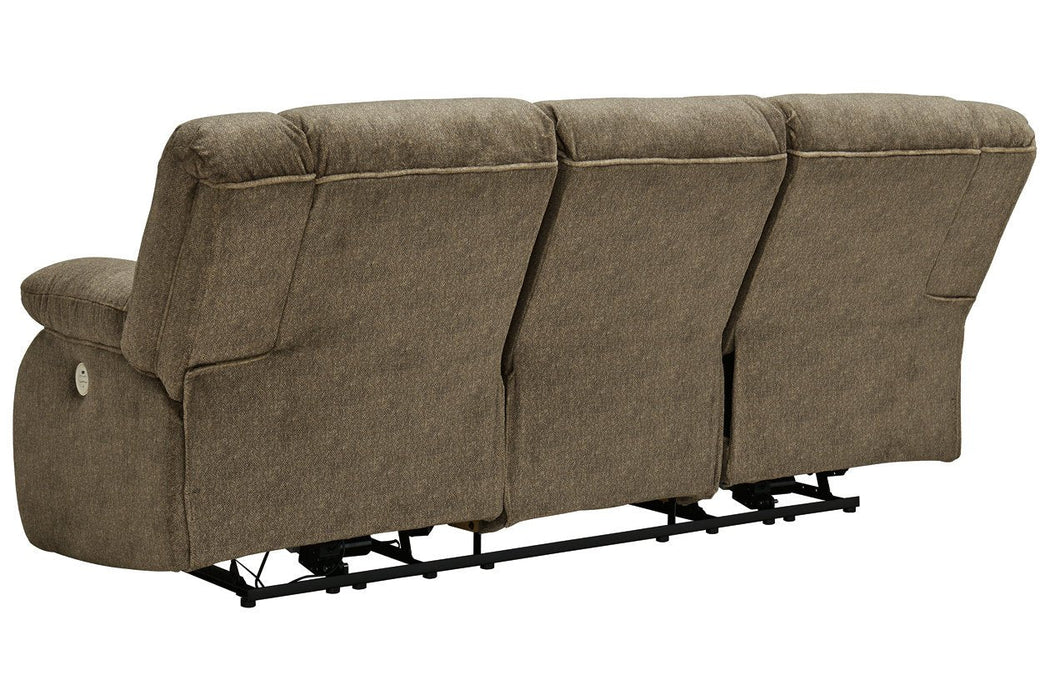 Burkner Mocha Power Reclining Sofa - Lara Furniture