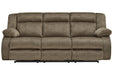 Burkner Mocha Power Reclining Sofa - Lara Furniture