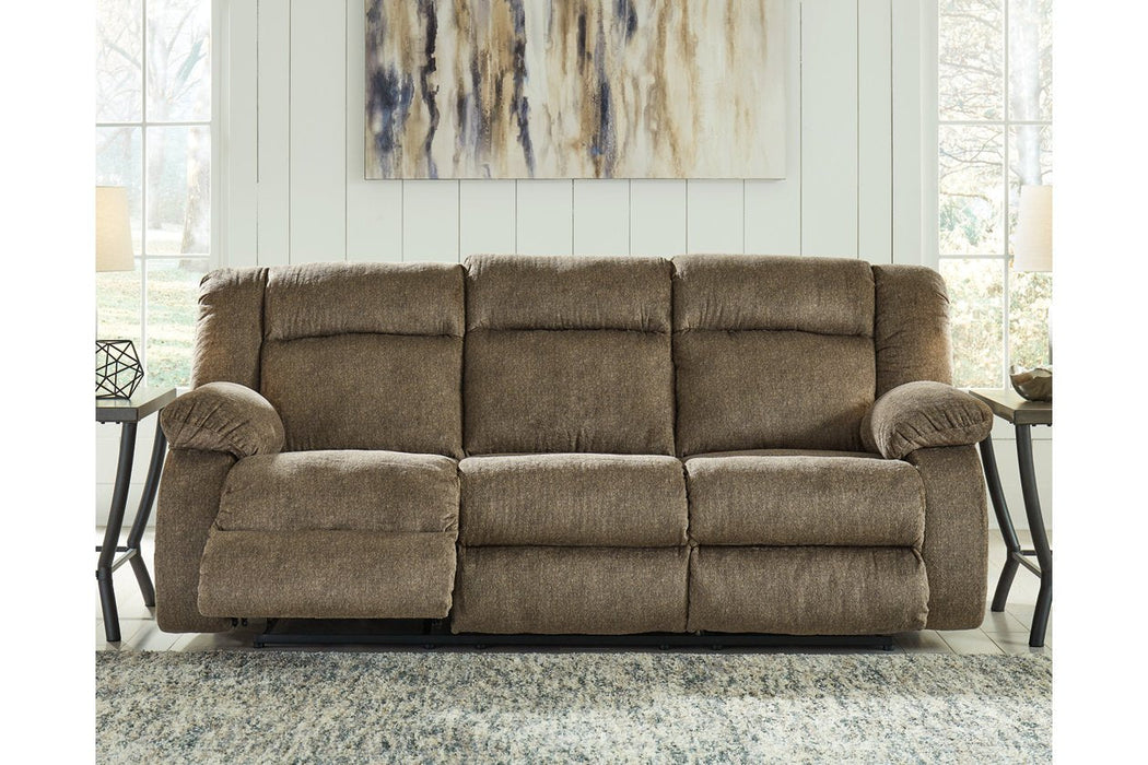 Burkner Mocha Power Reclining Sofa - Lara Furniture