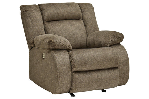 Burkner Mocha Power Recliner - Lara Furniture