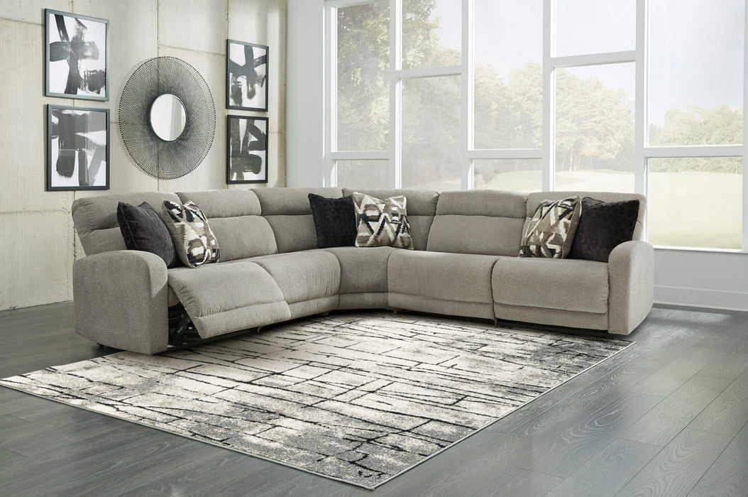 Colleyville Stone Armless Power Recliner 5 Piece Sectional