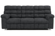 Wilhurst Marine Reclining Sofa with Drop Down Table - Lara Furniture