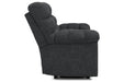 Wilhurst Marine Reclining Loveseat with Console - Lara Furniture