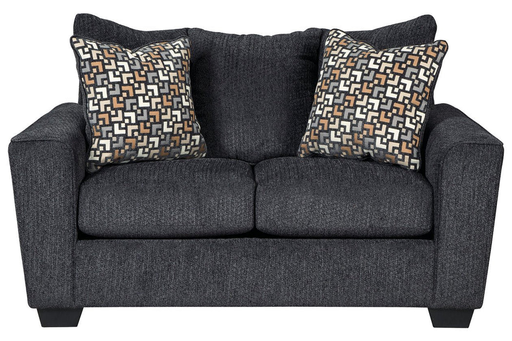 Wixon Slate Loveseat - Lara Furniture