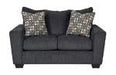 Wixon Slate Loveseat - Lara Furniture