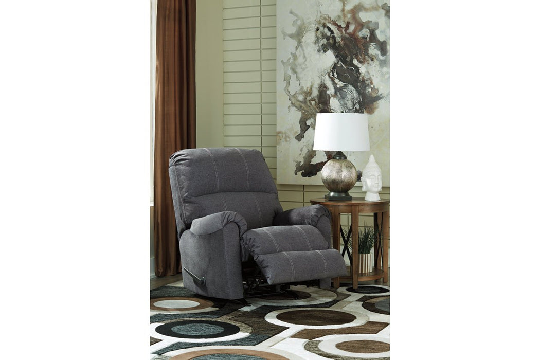 Urbino Charcoal Recliner - Lara Furniture