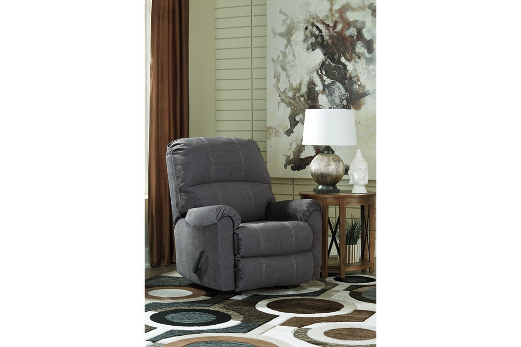 Urbino Charcoal Recliner - Lara Furniture