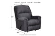 Urbino Charcoal Recliner - Lara Furniture