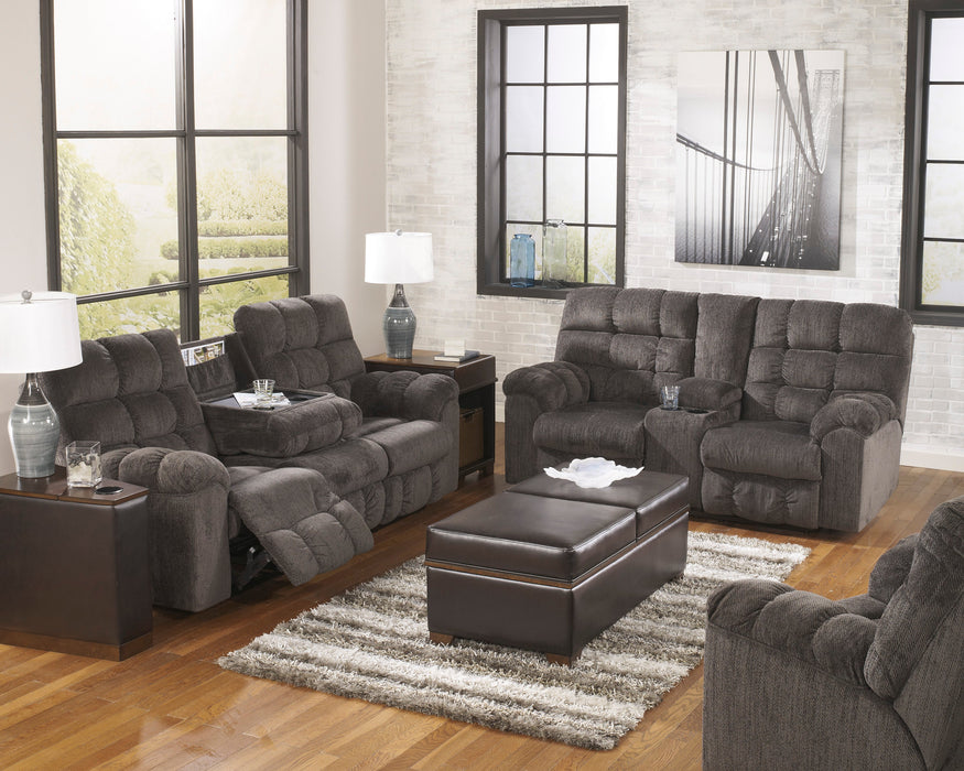 Acieona Slate Reclining Living Room Set