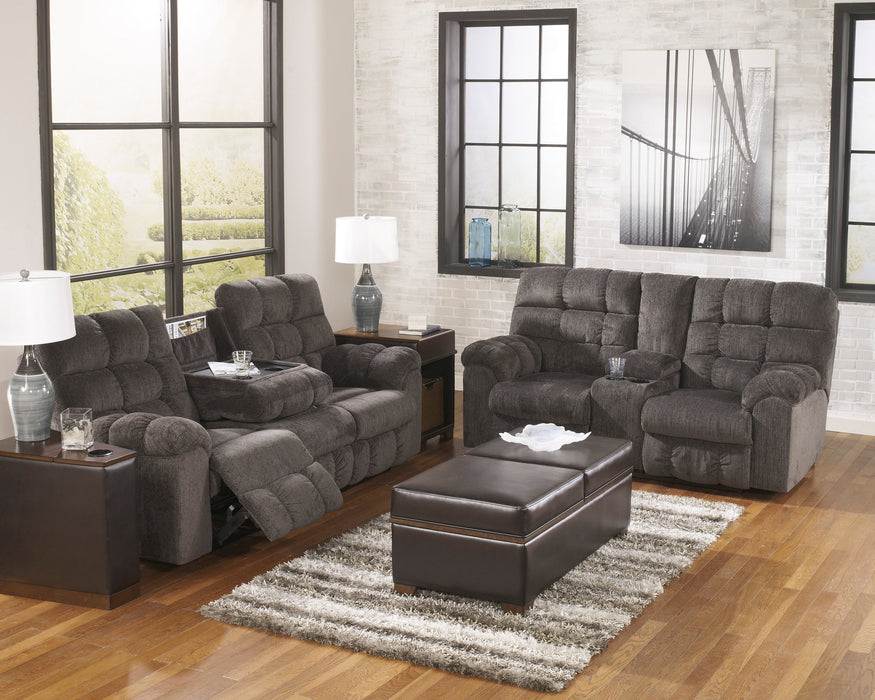 Acieona Slate Reclining Living Room Set