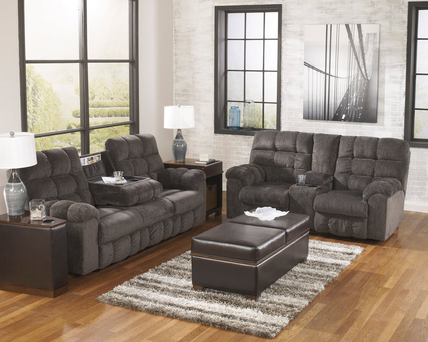 Acieona Slate Reclining Living Room Set