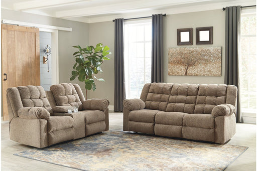 Workhorse Cocoa Reclining Sofa - Lara Furniture