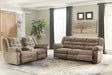 Workhorse Cocoa Reclining Living Room Set - Lara Furniture