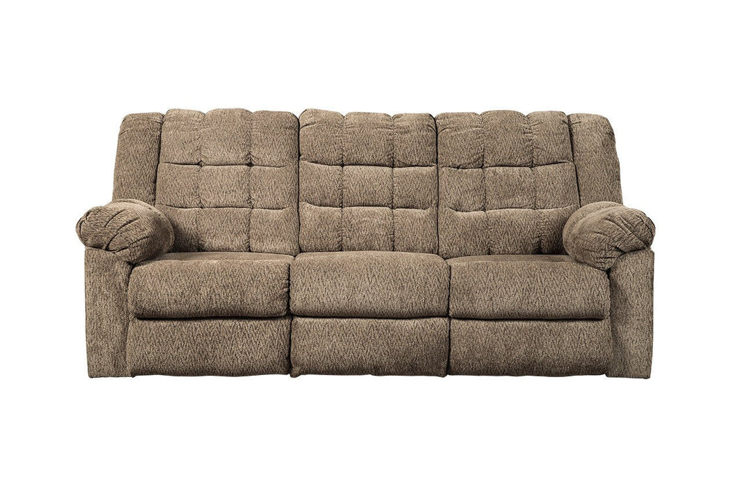 Workhorse Cocoa Reclining Sofa - Lara Furniture