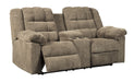 Workhorse Cocoa Reclining Living Room Set - Lara Furniture