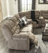 Workhorse Cocoa Reclining Sectional - Lara Furniture