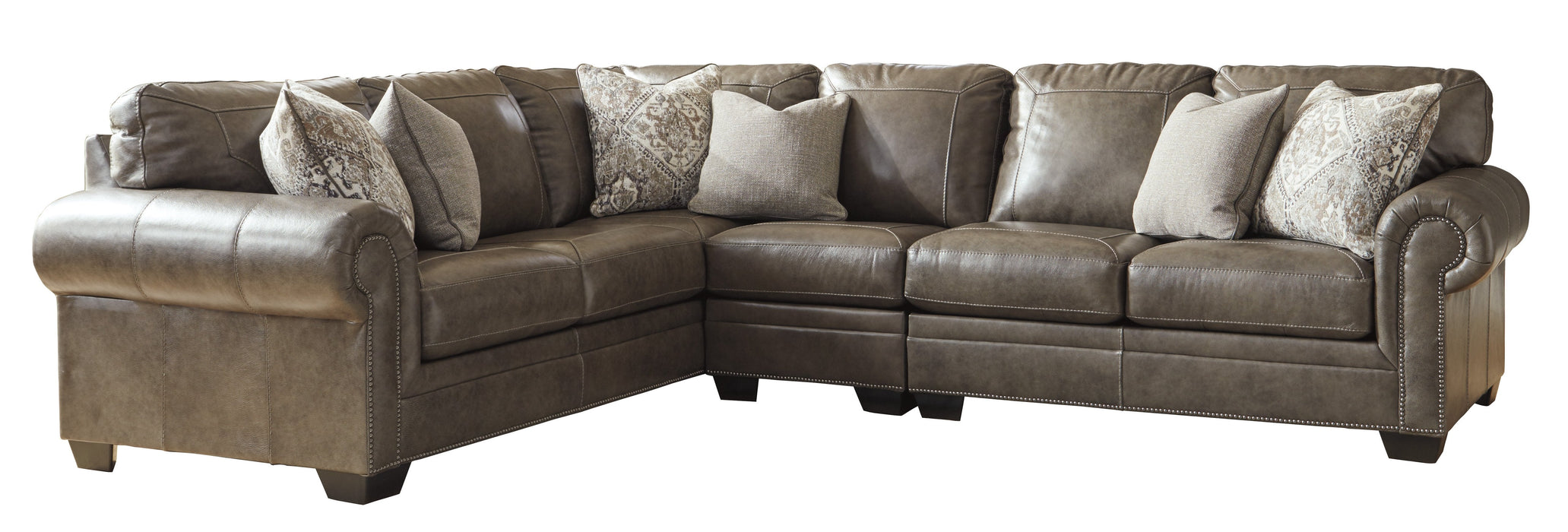 Roleson shop leather sectional