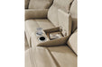 Next-Gen DuraPella Sand Power Reclining Loveseat with Console - Lara Furniture