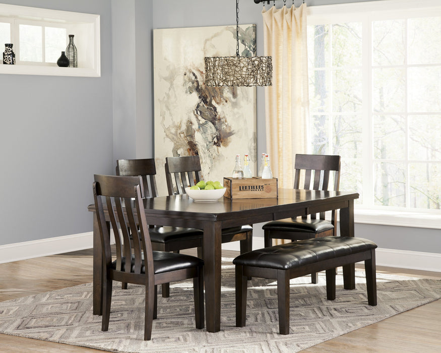 Haddigan Dark Brown Dining Room Set