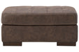 Maderla Walnut Ottoman - Lara Furniture