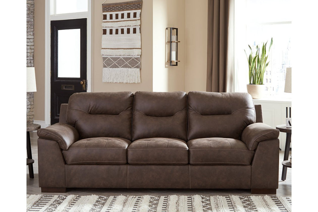 Maderla Walnut Sofa - Lara Furniture