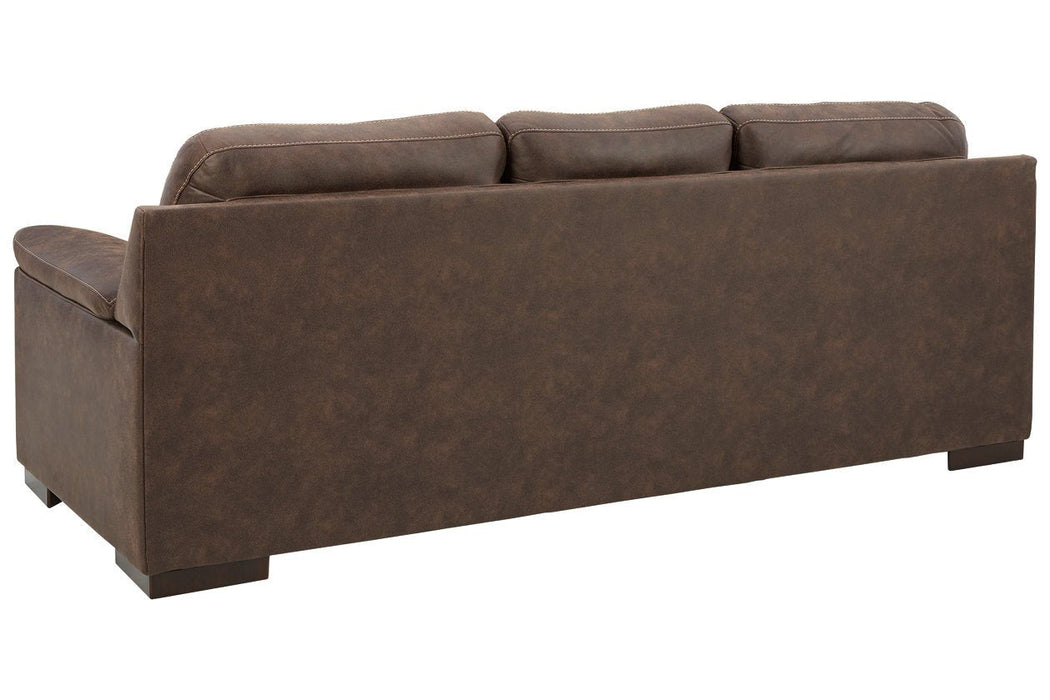 Maderla Walnut Sofa - Lara Furniture