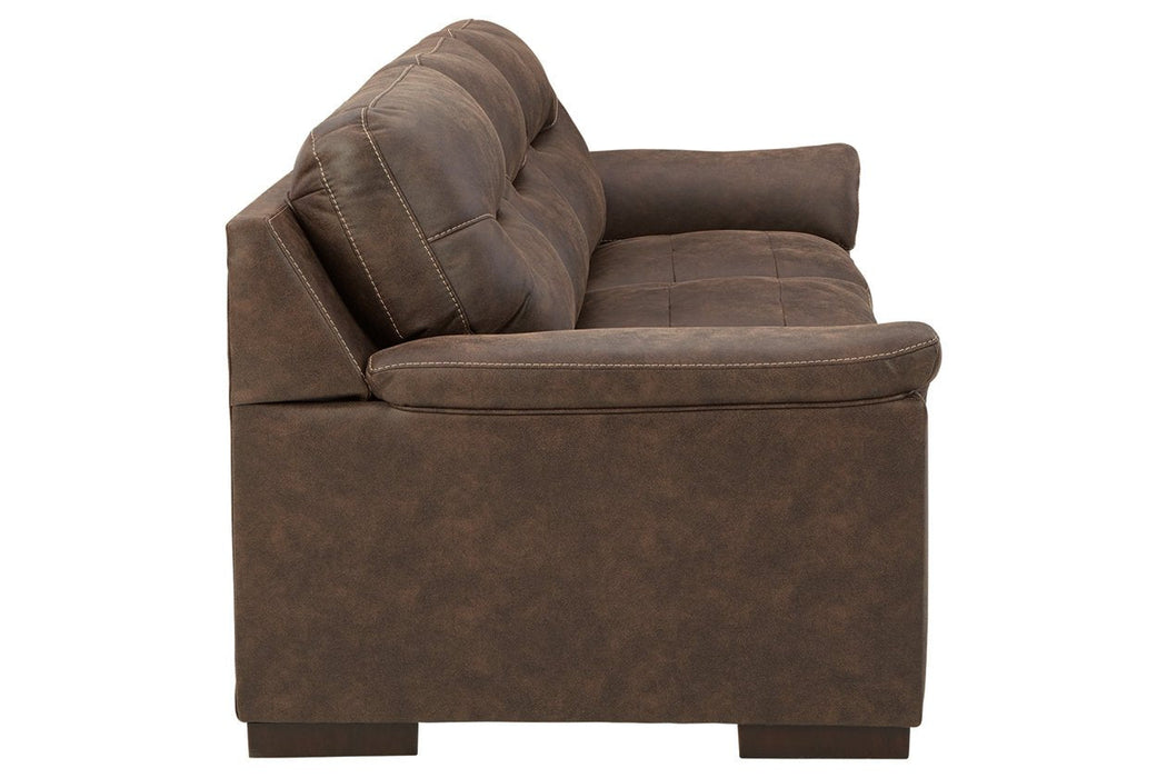 Maderla Walnut Sofa - Lara Furniture