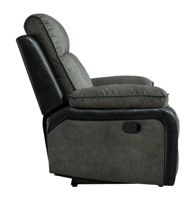 Woodsway Reclining Gray Loveseat