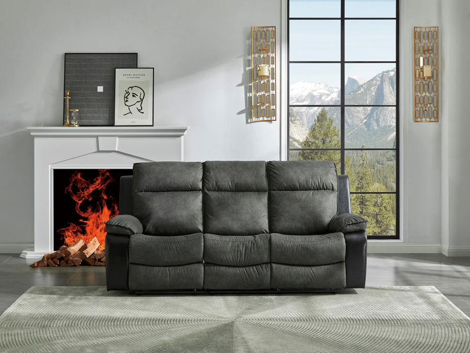 Woodsway Reclining Gray Sofa