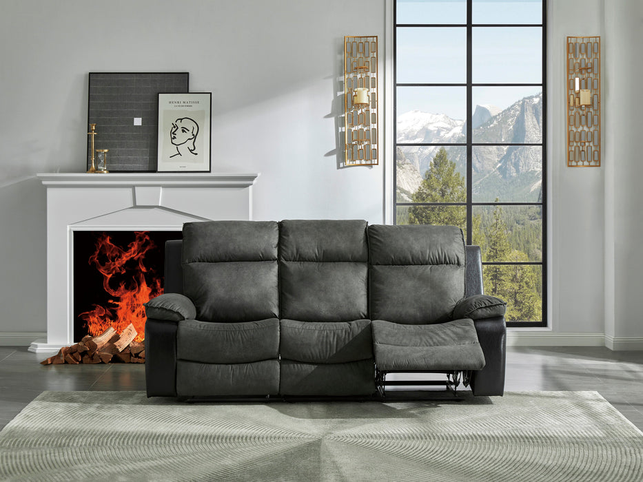 Woodsway Reclining Gray Sofa