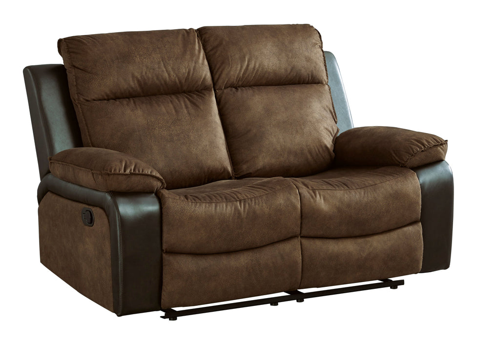 Woodsway Reclining Brown Loveseat