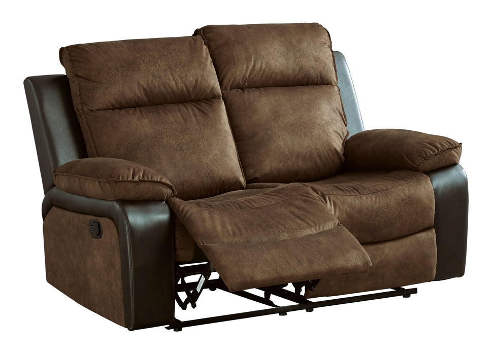 Woodsway Reclining Brown Loveseat