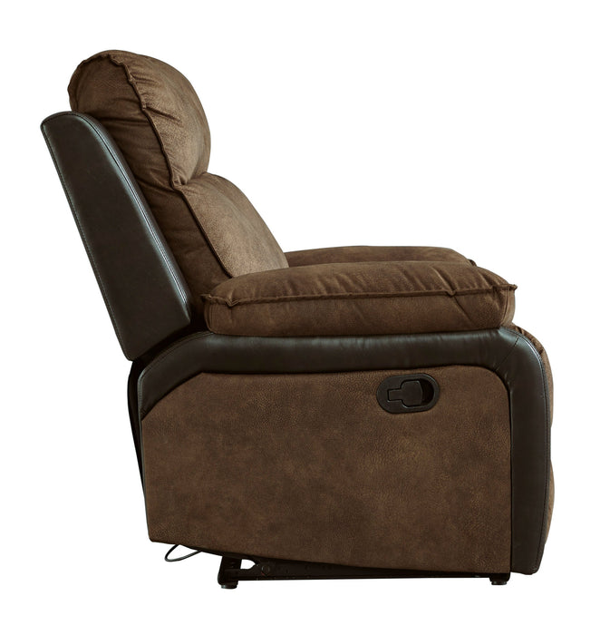 Woodsway Reclining Brown Loveseat