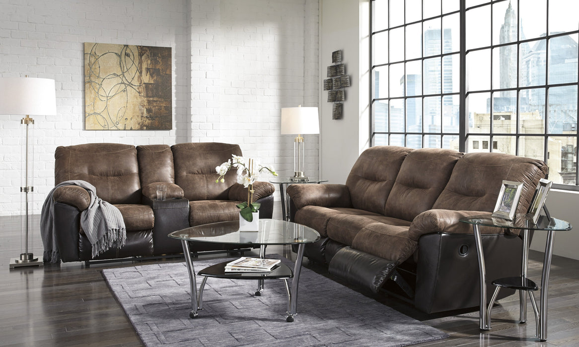 Follett Coffee Reclining Living Room Set - Lara Furniture