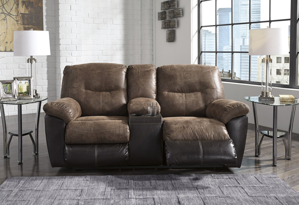 Follett Coffee Reclining Living Room Set - Lara Furniture